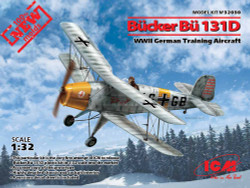 ICM 32030 Bucker Bu-131D WWII German Training Aircraft 1:32 Aircraft Model Kit