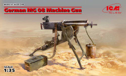 ICM 35710 German MG08 Machine Gun (WWI/WWII) 1:35 Military Vehicle Model Kit