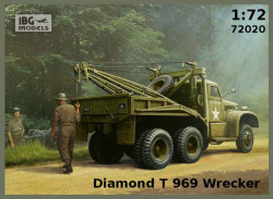 IBG Models 72020 Diamond T 969 Wrecker Truck 1:72 Plastic Model Kit
