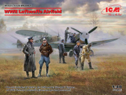 ICM DS4801 WWII Luftwaffe Airfield 7 figures Diorama Set 1:48 Aircraft Model Kit