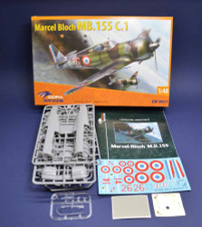 Dora Wings 48021 Marcel-Bloch MB.155–°.1 4 decal options 1:48 Aircraft Model Kit