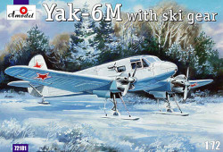 A-Model 72181 Yakovlev Yak-6M with skis. 1:72 Aircraft Model Kit