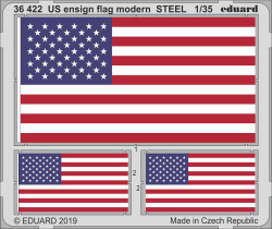 Eduard 36422 1:35 Etched Detailing Set US ensign flag modern STEEL