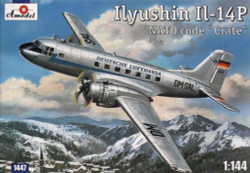 A-Model 14447 Ilyushin Il-14P Nato code 'Crate' 1:144 Aircraft Model Kit