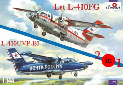 A-Model 14471 Let L-410FG & L-410UVP-E3 1:144 Aircraft Model Kit