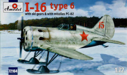 A-Model 72164 Polikarpov I-16 type 6 on skis 1:72 Aircraft Model Kit