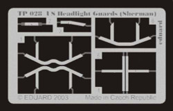 Eduard TP028 1:35 Etched Detailing Set U.S. Headlight Guards for M4 Sherman