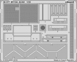 Eduard 36377 1:35 Etched Detailing Set for AFV Club Kits APC M113A ACAV