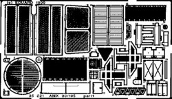 Eduard 35221 1:35 Etched Detailing Set for Heller Kits AMX-30/105 French