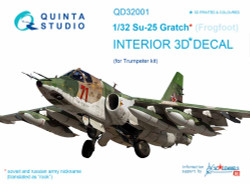 Quinta Studio 32001 Sukhoi Su-25 Frogfoot 1:32 3D Printed Decal