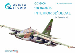 Quinta Studio 32006 Sukhoi Su-25UB  1:32 3D Printed Decal