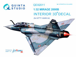 Quinta Studio 32011 Dassault Mirage 2000B  1:32 3D Printed Decal