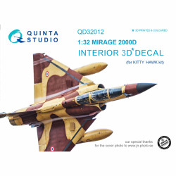 Quinta Studio 32012 Dassault Mirage 2000D  1:32 3D Printed Decal