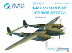 Quinta Studio 48031 Lockheed P-38F Lightning  1:48 3D Printed Decal