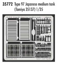 Eduard 35772 1:35 Etched Detailing Set for Tamiya Kit Type 97 Japanese medium ta