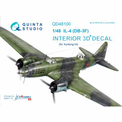Quinta Studio 48100 Ilyushin DB-3F / IL-4 / IL-4T  1:48 3D Printed Decal