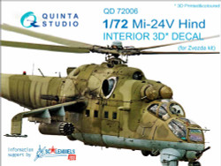 Quinta Studio 72006 Mil Mi-24V/VP Hind E  1:72 3D Printed Decal
