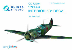 Quinta Studio 72010 Lavochkin La-5  1:72 3D Printed Decal