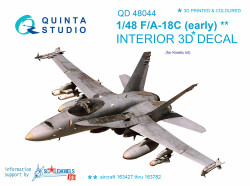 Quinta Studio 48044 McDonnell-Douglas F/A-18–° (early)  1:48 3D Printed Decal