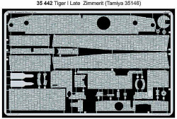 Eduard 35442 1:35 Etched Detailing Set for Tamiya Kit Zimmerit Pz.Kpfw.VI Tiger