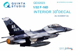 Quinta Studio 32023 Lockheed-Martin F-16D Fighting Falcon  1:32 3D Printed Decal