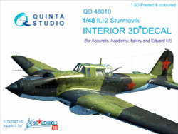 Quinta Studio 48010 Ilyushin Il-2  1:48 3D Printed Decal