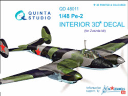 Quinta Studio 48011 Petlyakov Pe-2  1:48 3D Printed Decal