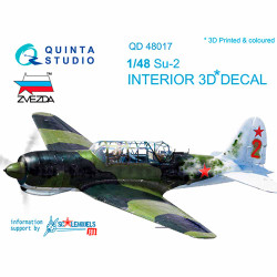 Quinta Studio 48017 Sukhoi Su-2  1:48 3D Printed Decal