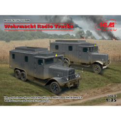 ICM DS3509 Wehrmacht Radio Trucks x2 Diorama Set 1:35 Military Vehicle Model Kit