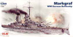 ICM S005 Margraf WWI German battleship 1:350 Ship Model Kit