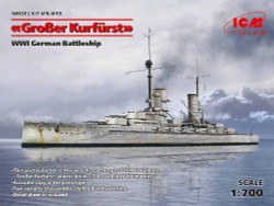 ICM S015 Grosser Kurfurst Full Hull & Waterline 1:700 Ship Model Kit