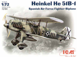 ICM 72191 Heinkel He-51B Decals Spanish Air Force 1:72 Aircraft Model Kit