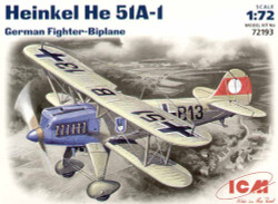 ICM 72193 Heinkel He-51A-1 1:72 Aircraft Model Kit
