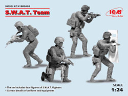 ICM DS2401 S.W.A.T. Team (4 figures) Diorama Set 1:24 Figure Model Kit