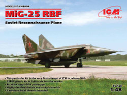 ICM 48904 Mikoyan MiG-25RBF Soviet Reconnaissance Plane 1:48 Aircraft Model Kit