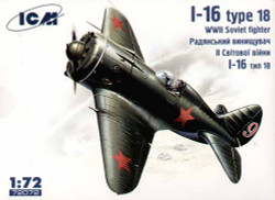 ICM 72072 Polikarpov I-16 type 18 with wheels 1:72 Aircraft Model Kit