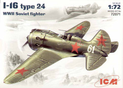 ICM 72071 Polikarpov I-16 type 24 with wheels 1:72 Aircraft Model Kit