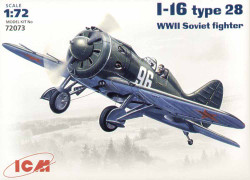 ICM 72073 Polikarpov I-16 Type 28 with wheels 1:72 Aircraft Model Kit