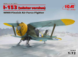 ICM 72075 Polikarpov I-153 WWII Finnish Air Force Fighter 1:72 Aircraft Model Kit
