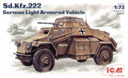 ICM 72411 German Sd.Kfz.222 German Armoured Veh. 1:72 Military Vehicle Model Kit