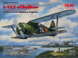 ICM 72074 Polikarpov I-153 'Chaika' WWII Soviet Fighter 1:72 Aircraft Model Kit