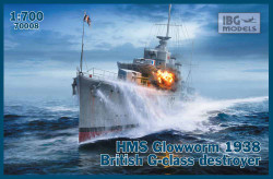 IBG Models 70008 HMS Glowworm 1938 1:700 Ship Model Kit