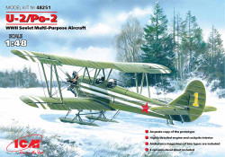 ICM 48251 Polikarpov U-2/Po-2 WWII Soviet Aircraft 1:48 Aircraft Model Kit
