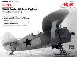 ICM 48096 Polikarpov I-153 WWII Soviet Biplane Fighter 1:48 Aircraft Model Kit