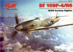 ICM 48107 Messerschmitt Bf-109F-4/R6 1:48 Aircraft Model Kit