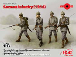 ICM 35679 German Infantry 1914 (4 x Figures) 1:35 Figure Model Kit