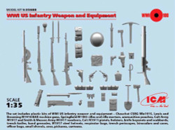 ICM 35688 WWI U.S. Infantry Weapon and Equipment 1:35 Figure Model Kit