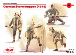 ICM 35692 German Sturmtruppen (1918) (4 figures) (WWI) 1:35 Figure Model Kit