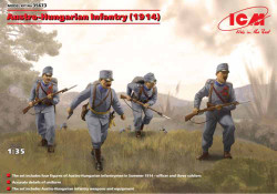 ICM 35673 Austro-Hungarian Infantry (1914) (4 figures) 1:35 Model Kit Figure