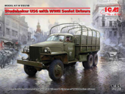 ICM 35510 Studebaker US6 with WWII Soviet Drivers 1:35 Military Vehicle Model Kit